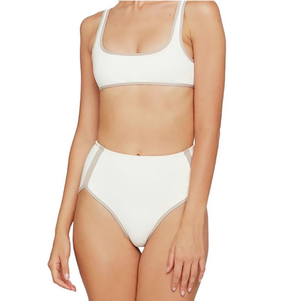 L*Space Cream and Tan Bikini